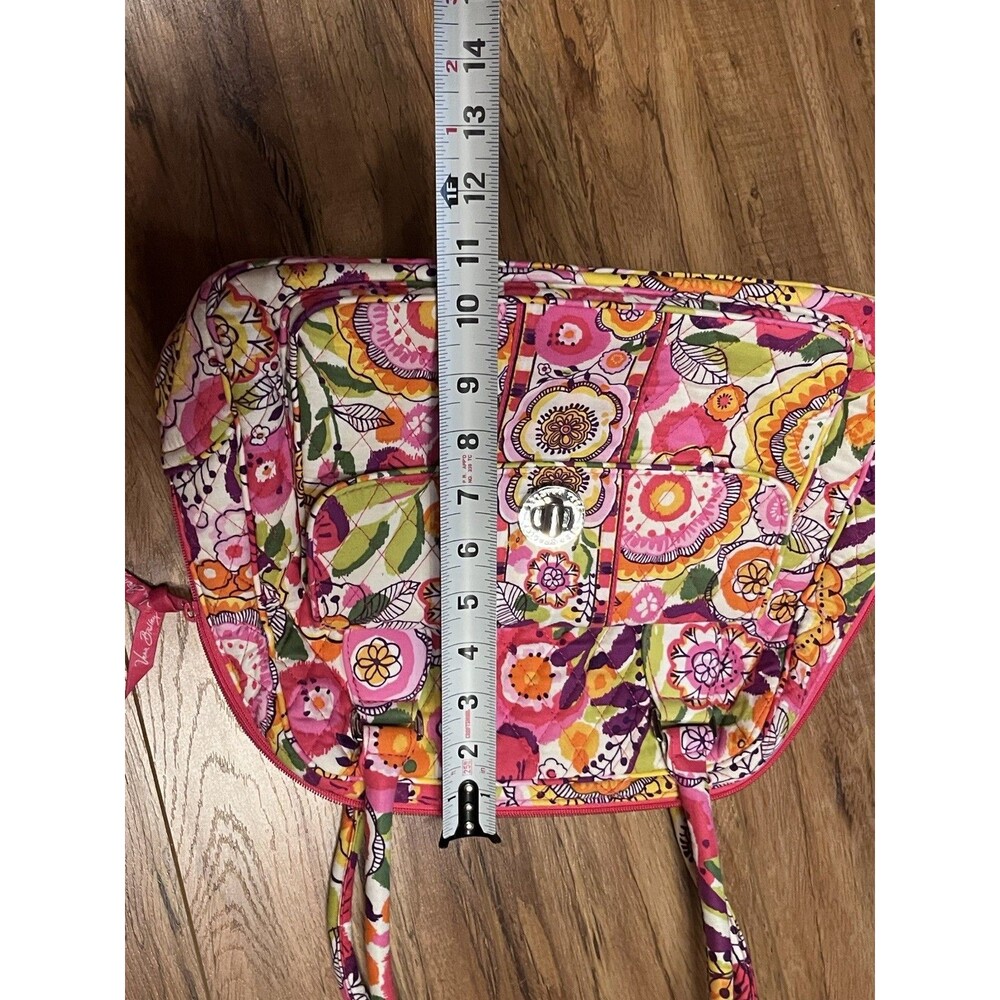 Vera Bradley Turn Lock Satchel Pink Swirls NWOT Retired Floral Handbag 13459 - Picture 12 of 12
